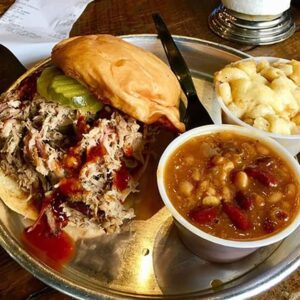 Edley's BBQ sandwich in Nashville