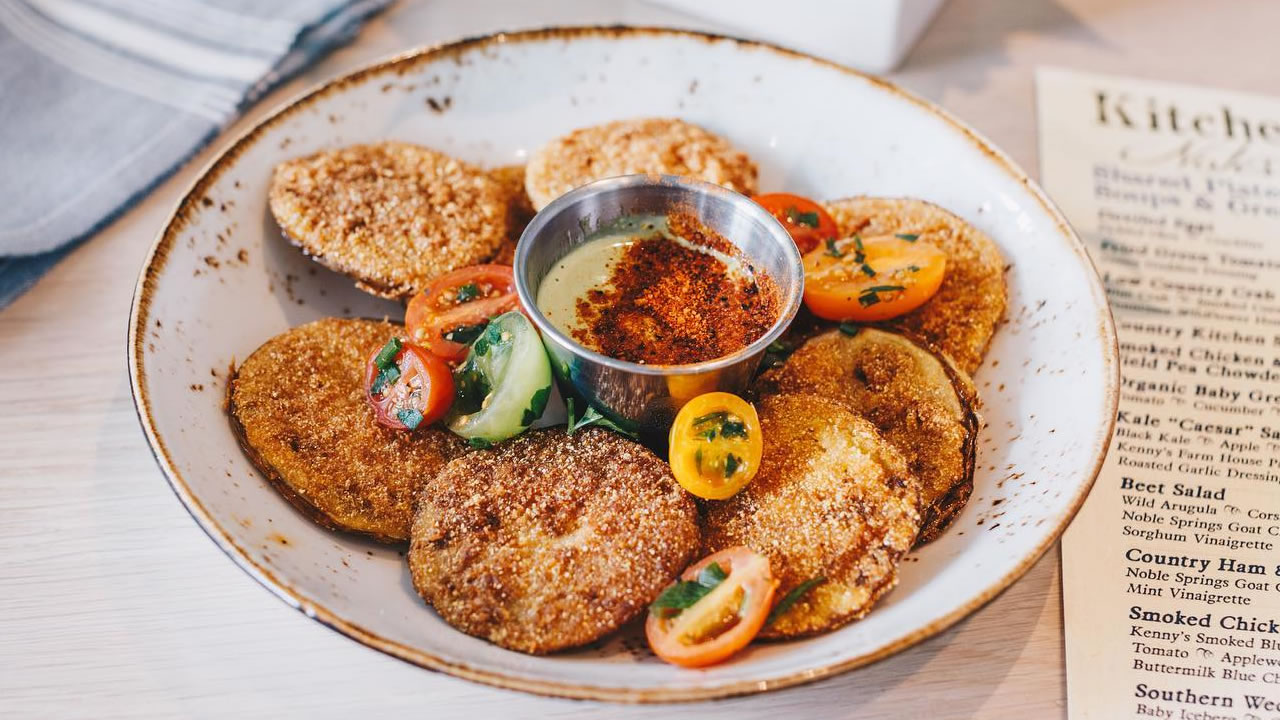 Fried Tomatoes at Kitchen Notes