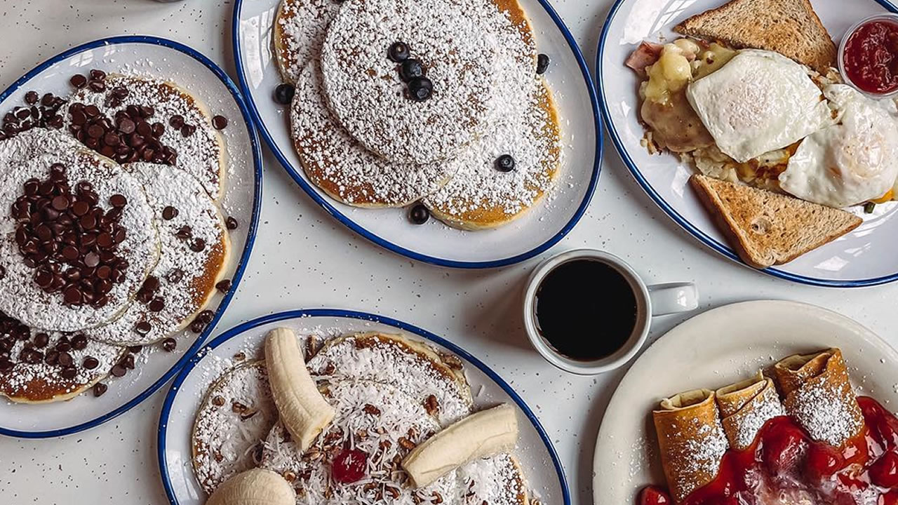 Variety of pancake and breakfast options