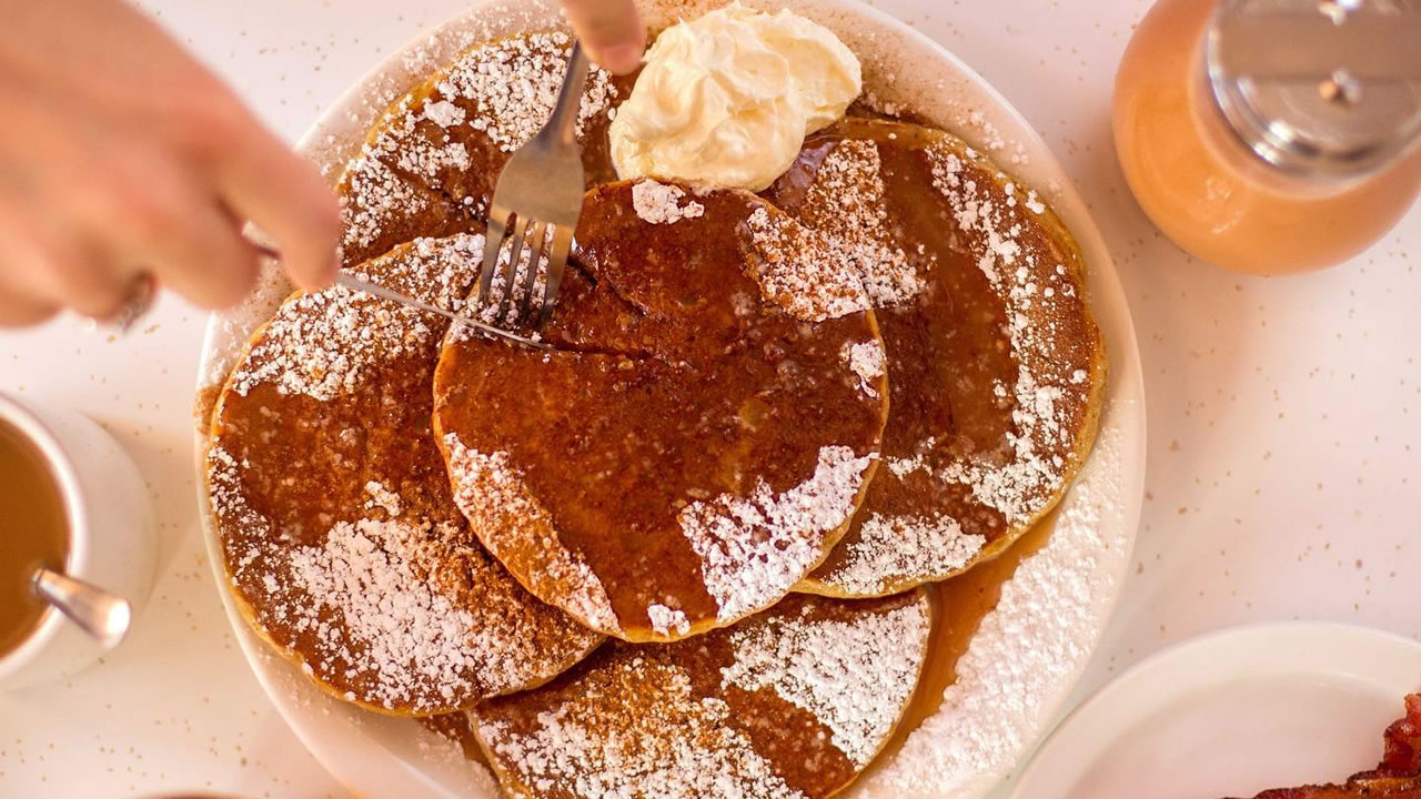 Sweet Potato Pancakes at The Pancake Pantry in Hillsboro Village