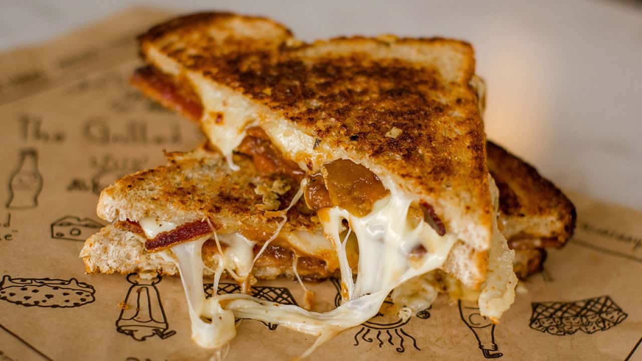 Gourmet grilled cheese sandwich from The Grilled Cheeserie in Nashville