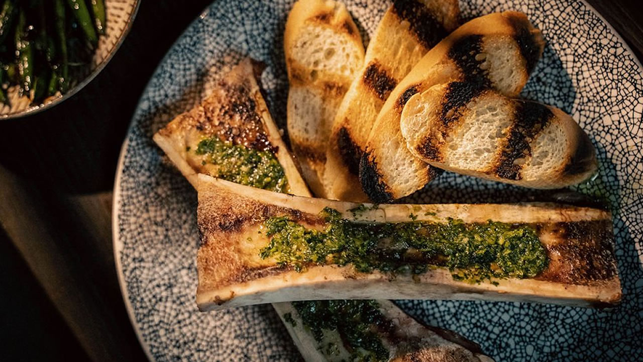 Bone Marrow Toast at Noko Restaurant